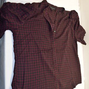 Laundry by Shelli Segal Women's Short Sleeve Blouse Large Gently Used #862